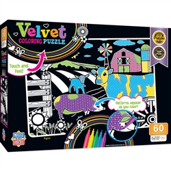 Velvet Coloring Farm 60 Piece Puzzle