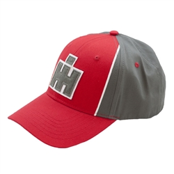 IH Grery and Red Patch Logo Cap
