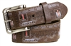 Farmall IH Brown Vintage Weathered Genuine Leather Belt