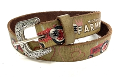 Girl's Farmall Vintage Genuine Leather Belt