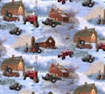 Barns and Tires Cotton Fabric