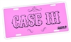Case IH Pink License Plate