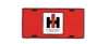 IH Red/Black License Plate