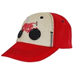 Case IH Red Tractor Button Cap