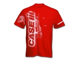 Case IH Vertical Logo & Tractor Youth T-Shirt -Red