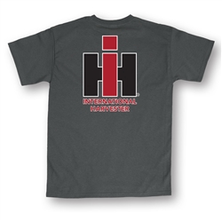 Youth T-Shirt w/IH Logo on Hip and Back - Charcoal