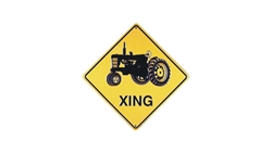 Tractor XING Sign (Crossing Sign)