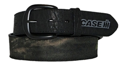 Mossy Oak Black Leather Case IH Belt