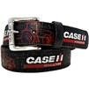 Case IH Men's Black Weathered Genuine Leather Belt
