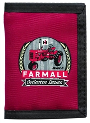 Farmall Model C Red Nylon Tri-Fold Wallet