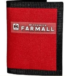 FARMALL RED NYLON TRIFOLD WALLET
