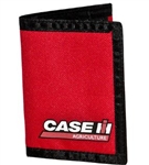 CASE IH RED NYLON TRIFOLD WALLET