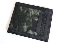 Mossy Oak Camo Billfold BLACK Leather Trimmed Case IH Logo Wallet