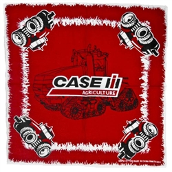 Case IH Logo 22x22 Inch Cotton Bandana in Red
