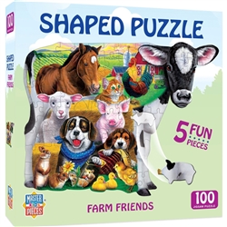 Shaped Farm Friends Right Fit - 100 Piece Kids
