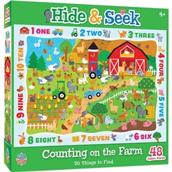 Hide & Seek Counting on the Farm 48 Piece Jigsaw Puzzle