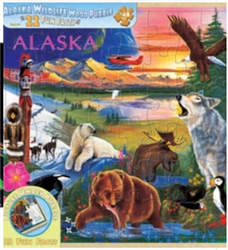 Wood Fun Facts of Alaska Wildlife - 48 Piece