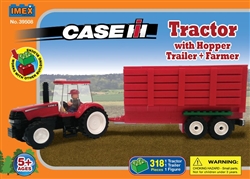 Case IH Magnum Tractor w/Grain Trailer Block Set