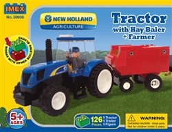 New Holland Tractor & Hay Baler Block Set
