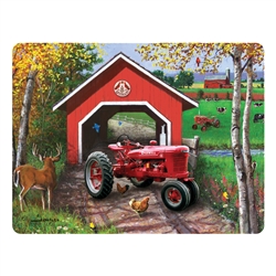 IH McCormick Farmall Tempered Glass Cutting Board
