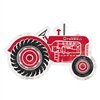 IH Farmall Red Tractor Die-Cut Metal Sign
