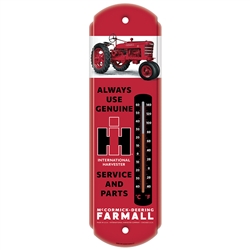 IH 'Always Use Genuine Parts' Metal Thermometer