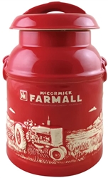 STONEWARE MILK CAN COOKIE JAR