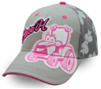 Case IH Toddler Pink & Gray Script with Tractor Cartoon Cap