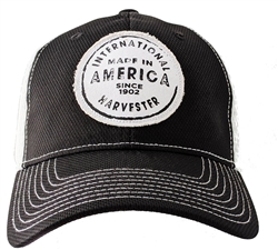 Men's IH Black & White Two-Tone Flex Fit Cap with Patch