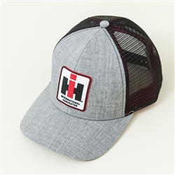 IH Heather Grey and Black Mesh Back Trucker Cap