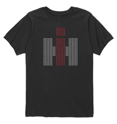 IH Silver And Red Glitter Dots - Youth Girl T-Shirt