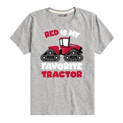 'Red is my Favorite Tractor' Case IH Kid's Short Sleeve Tee