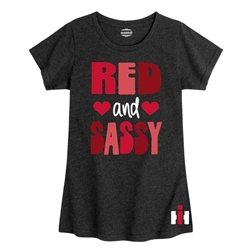 'Red and Sassy' Case IH Kid's Fitted Short Sleeve Tee