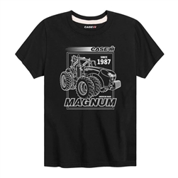 Case IH Magnum White Boy's Short Sleeve Tee