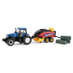 1:64 T8.380 Tractor with Square Baler