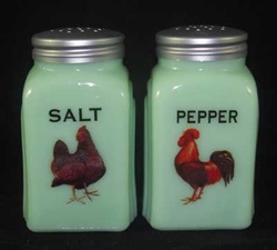 Red Roosters Salt & Pepper Shakers