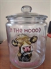 Glass Cookie Jar - "In the Moood for cookies"