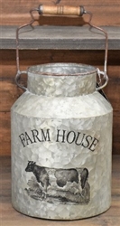 Farmhouse Milk Can with Handle