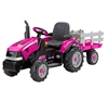 Case IH Magnum Pink Ride on Tractor with Trailer