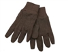 Brown Jersey Gloves - Large