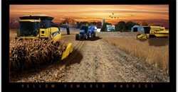 Yellow Power Harvest Lighted Picture