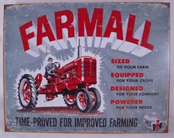 Aged Tin Sign 'Farmall Model A