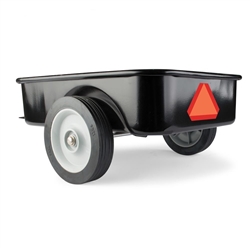 Black Steel Pedal Tractor Trailer
