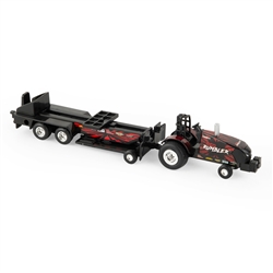 1:64  Case IH Puller Tractor with Sled Assortment - Red Rumbler