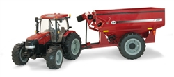 1:16 Big Farm Case 180 Tractor with J&M Grain Cart