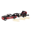 1:16 Big Farm RAM 3500 Case IH Dealer Truck with Gooseneck Trailer and SV340 Skid Steer