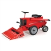 Case IH Axial-Flow Pedal Combine with Corn Head