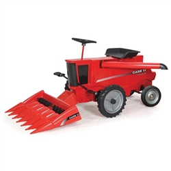 Case IH Axial-Flow Pedal Combine with Corn Head